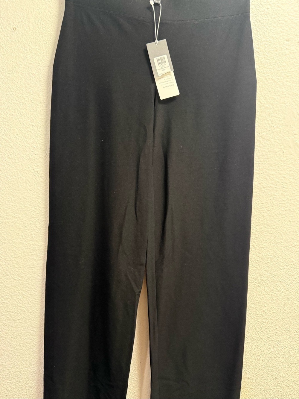Eileen Fisher wide leg pants Black size XXS Straight-Leg Pull-On Pants - Picture 4 of 11
